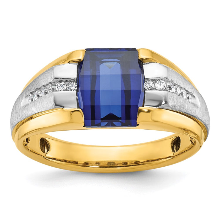 14k Two-tone Fancy Ring Mounting