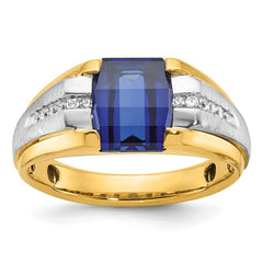 14k Two-tone Fancy Ring Mounting