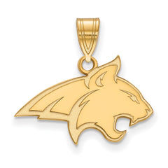 14k Gold LogoArt Montana State University Bobcat Medium Pendant