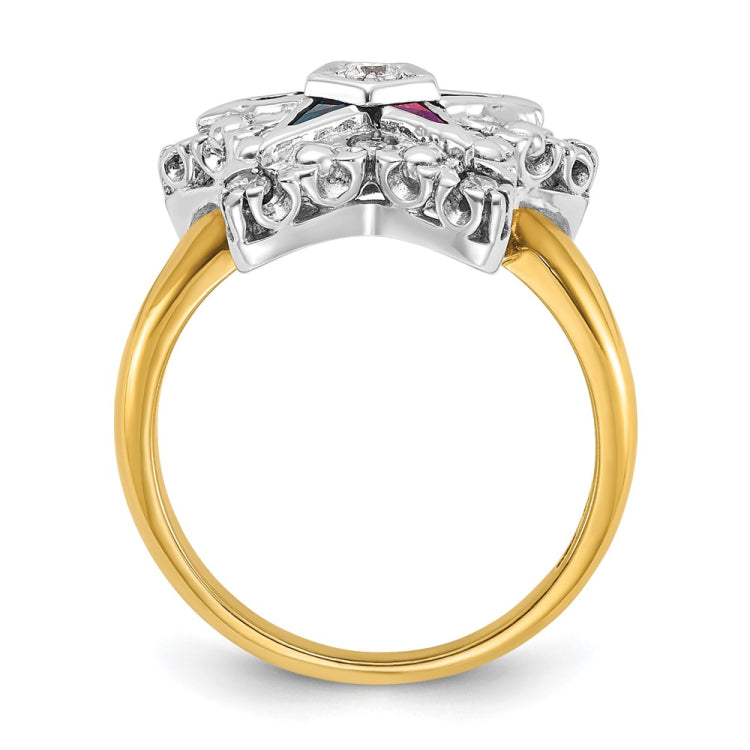 Ladies Eastern Star Ring Mounting