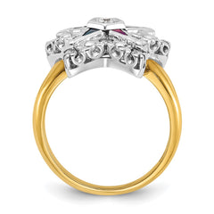 Ladies Eastern Star Ring Mounting