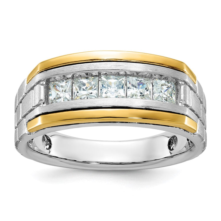 Men's TT Wedding Band with All Bright Finish Mounting