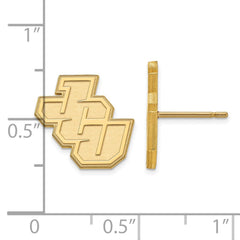 14k Gold LogoArt John Carroll University Small Post Earrings