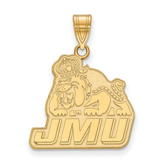 14k Gold LogoArt James Madison University Large Pendant