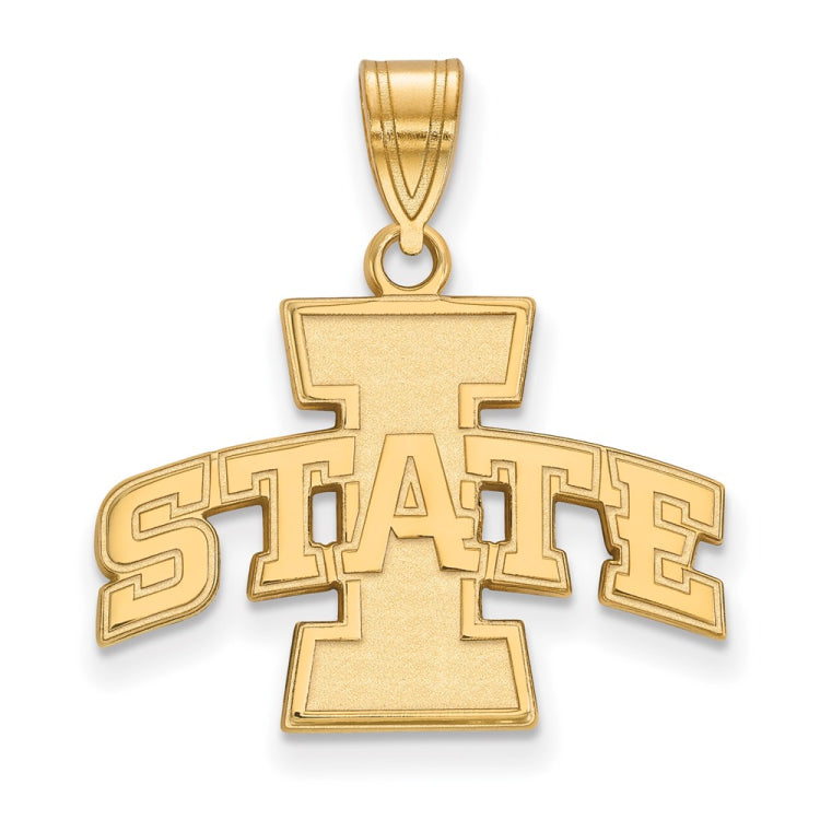 10k Gold LogoArt Iowa State University Medium Pendant