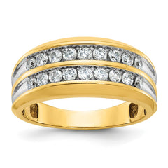 GENTS DOUBLE ROW DIAMOND BAND Mounting