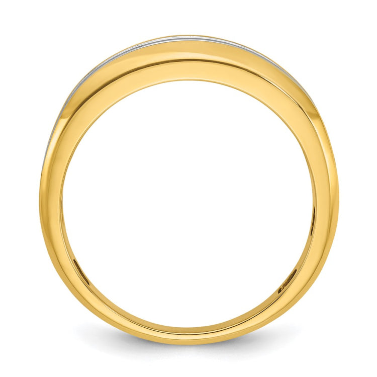 GENTS DOUBLE ROW DIAMOND BAND Mounting