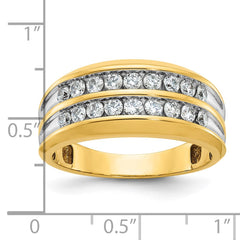 GENTS DOUBLE ROW DIAMOND BAND Mounting