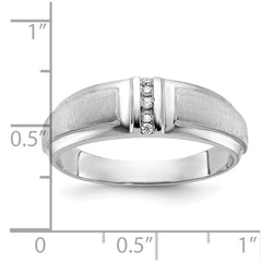 Men's White Gold .05ct tw Diamond Wedding Band Mounting