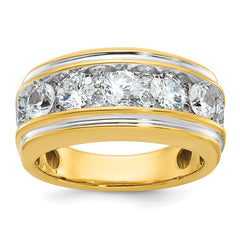 GENTS 3CTTW DIA BAND--GEM ON GEM Mounting