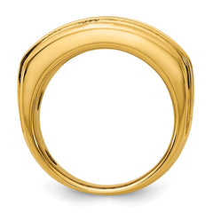 GENTS 3CTTW DIA BAND--GEM ON GEM Mounting