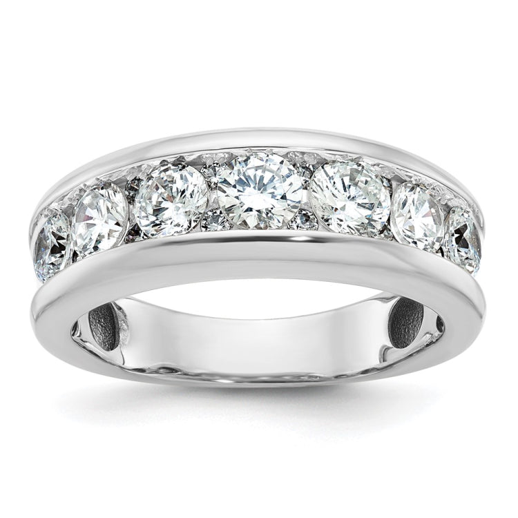 14k White Gold IBGoodman Men's Polished Ring Mounting
