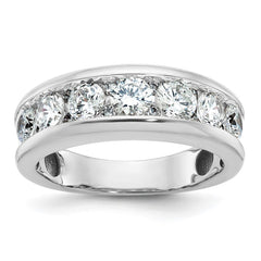 14k White Gold IBGoodman Men's Polished Ring Mounting