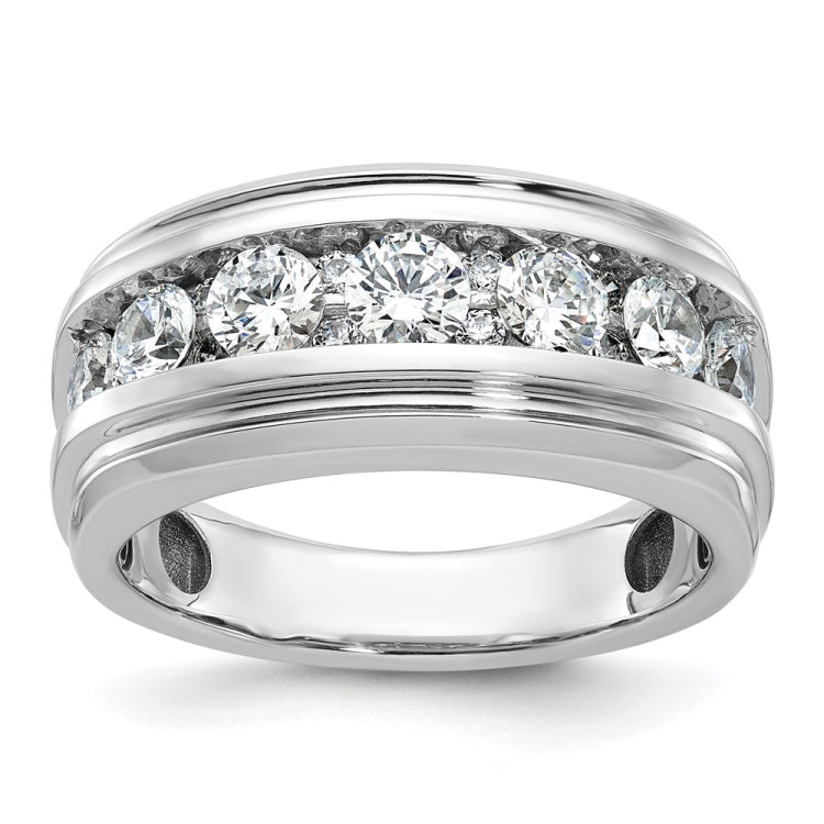 GENTS DIAMOND BAND--GEM ON GEM Mounting