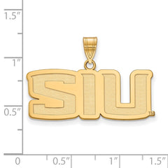 14k Gold LogoArt Southern Illinois University S-I-U Medium Pendant