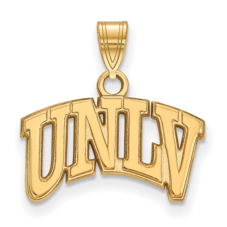 10k Gold LogoArt University of Nevada-Las Vegas U-N-L-V Small Pendant