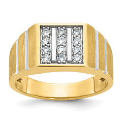 GENTS DIAMOND CLUSTER RING Mounting