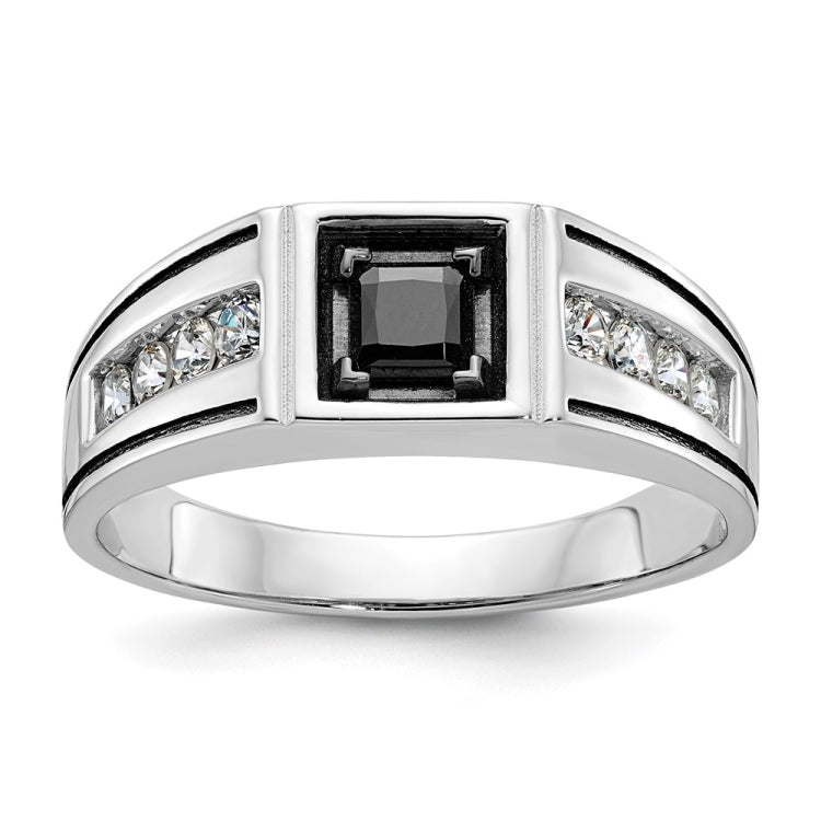 GENTS BLACK & WHITE DIAMOND RG Mounting