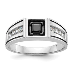 GENTS BLACK & WHITE DIAMOND RG Mounting