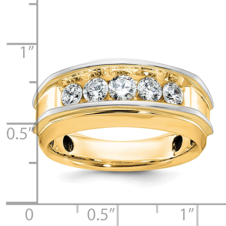 10k Two-Tone Fancy Ring Mounting