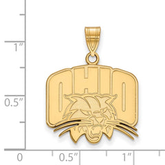 14k Gold LogoArt Ohio University Large Pendant