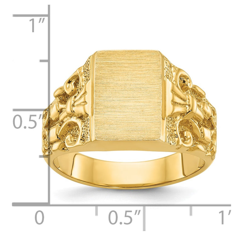 GTS SIGNET RING 13X8.6 Mounting