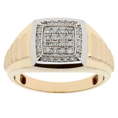 Men's YG 1/4cttw Diamond Cluster Ring *RAW CASTING*