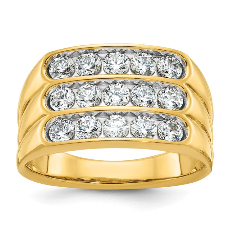 GENTS DIAMOND CLUSTER RING Mounting