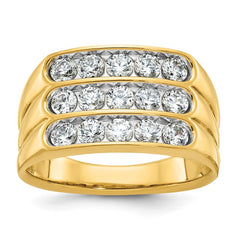 GENTS DIAMOND CLUSTER RING Mounting