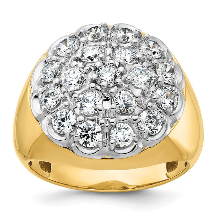 14k Two-tone Fancy Ring Mounting