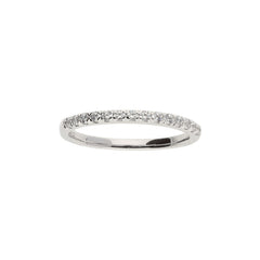 14k Ladies White Gold Diamond Wedding Band Mounting