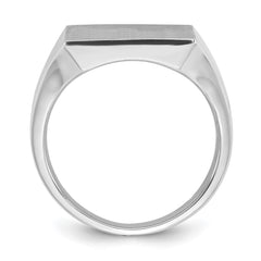 10kw 16mm square face signet ring.