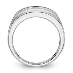 Men's WG Band with Black Rhodium accent and satin finish Mounting