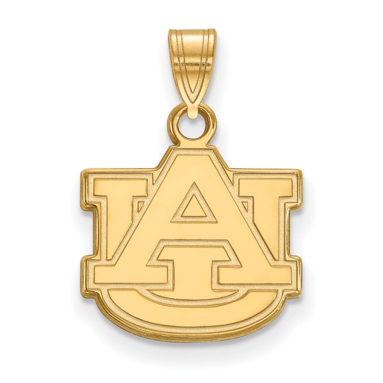 14k Gold LogoArt Auburn University A-U Small Pendant