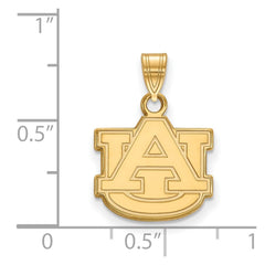14k Gold LogoArt Auburn University A-U Small Pendant