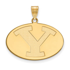 14k Gold LogoArt Brigham Young University Letter Y Large Pendant