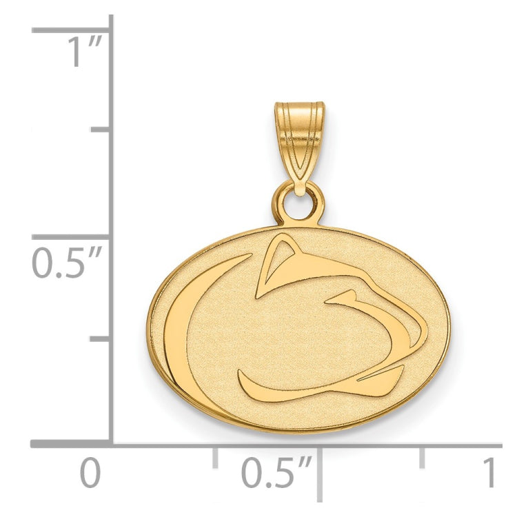 14k Gold LogoArt Penn State University Lion Small Pendant