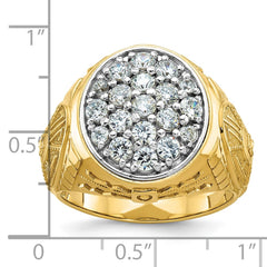 10k Two-Tone Fancy Ring Mounting