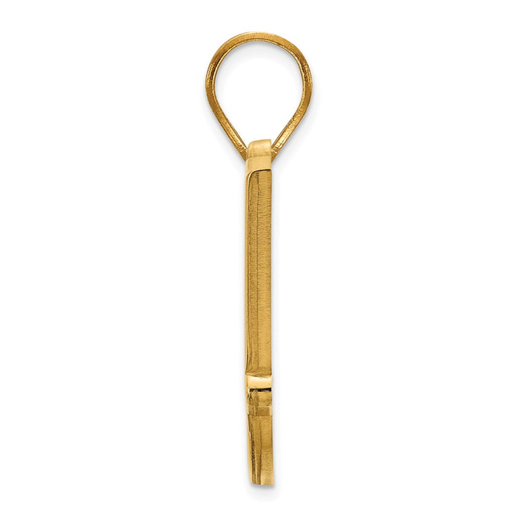 10k Gold LogoArt Oklahoma State University O-S-U Medium Pendant