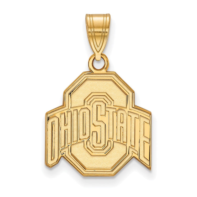 10k Gold LogoArt The Ohio State University Medium Pendant
