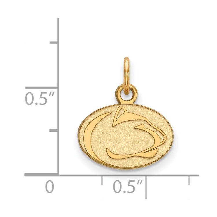 10k Gold LogoArt Penn State University Lion Extra Small Pendant