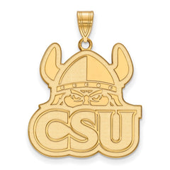 14k Gold LogoArt Cleveland State University Extra Large Pendant