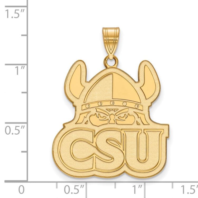14k Gold LogoArt Cleveland State University Extra Large Pendant