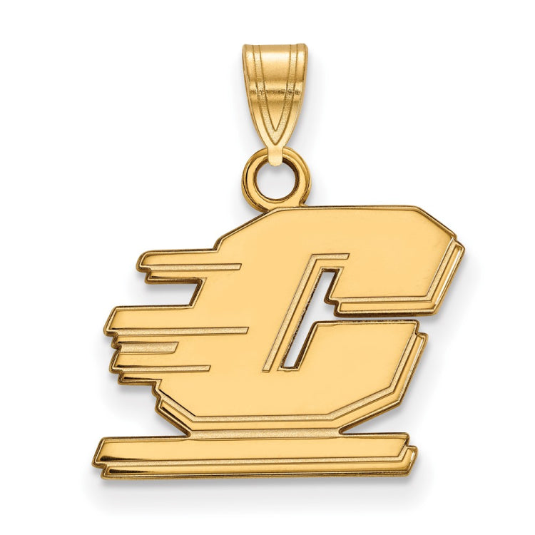 14k Gold LogoArt Central Michigan University Letter C Small Pendant