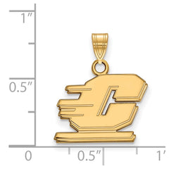 14k Gold LogoArt Central Michigan University Letter C Small Pendant