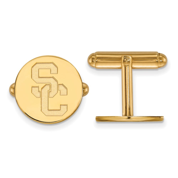 14k Gold University of Southern California S-C Cuff Links