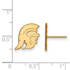 14k Gold University of Southern California Trojan Small Post Earrings
