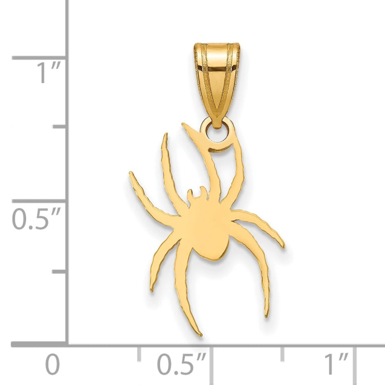 14ky Gold University of Richmond Large Spider Pendant