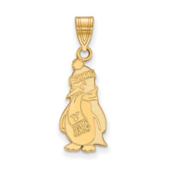 10k Gold LogoArt Youngstown State University Penguin Large Pendant