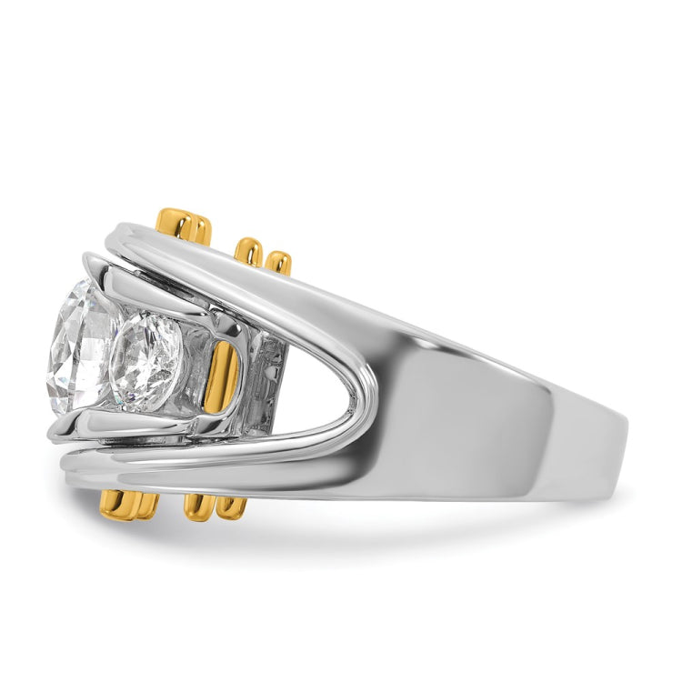 14k Two-tone IBGoodman Men's Diamond Ring Mounting